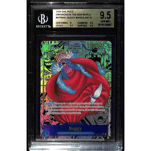 BGS 9.5 Buggy Manga Art SR OP09-051