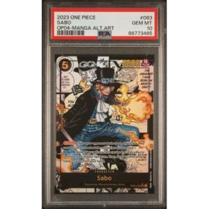 PSA 10 Sabo Manga Alternate Art OP04