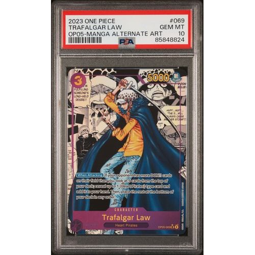 PSA 10 Trafalgar Law Manga Alternate Art OP05-069