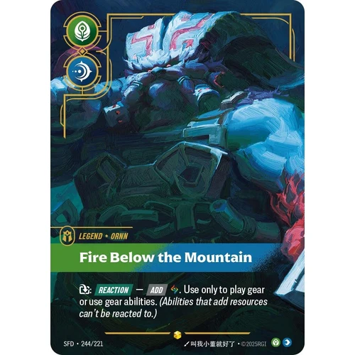 Ornn - Fire Below the Mountain (Overnumbered) (244/221)
